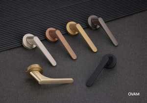 light luxury minimalist lever <b>handle</b> premium silent latch interior door <b>lock</b> set office school commercial hardware kit - Product Image 3