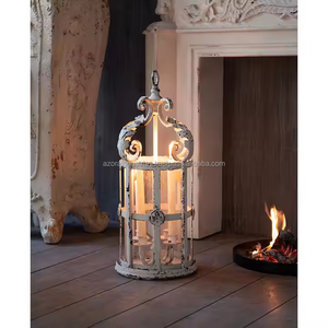 Vintage Church Wedding Stick Home Decorative Candlestick Metallic Iron Hollow Out Candle for Holiday - Product Image 3