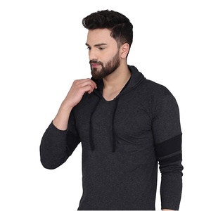 Sweat-shirt à capuche zippé pour homme, en coton mélangé, confortable, pour tous les jours, style décontracté. - Product Image 1
