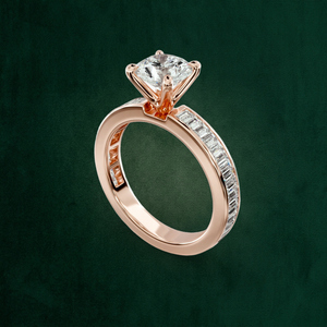 Anillo de Oro Sólido de 18K con Doble Halo Brillante Redondo de 3ct - Regalo de Aniversario, Precio de Fábrica OEM Personalizado - Product Image 6