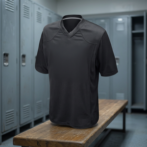 Maillot de football américain respirant 100 % polyester en maille, impression par transfert thermique, manches courtes, personnalisable avec nom, numéro et logo, vente en gros pour adultes - Product Image 5