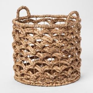 Cesta de Almacenamiento de Mimbre Tejida a Mano Estilo Boho, Cesta Organizadora Decorativa de Mimbre para Sala de Estar - Product Image 4