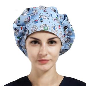Nuevo Conjunto de Gorros Quirúrgicos de Algodón Estampado, Ajustables, para Enfermeras, Cirujanos, Médicos y Hospitales - Product Image 2