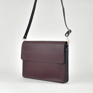 Modern Sleek Leather Laptop Bags For Travel Business Trips And Work With Comfortable Shoulder Strap - Product Image 3