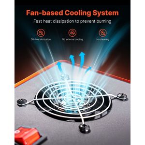 Compressore d'aria portatile per PCP 4500PSI/30Mpa con convertitore integrato e sistema di raffreddamento a ventola DC12V/AC120V - Compressori d'aria M - Product Image 5