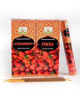 Orkay Fraise Parfumé Roulé À La Main Bâtons D'encens Hexagonal Pack Fournisseur En Gros De L'Inde - Product Image 1