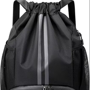 Sac à dos de sport de haute qualité avec cordon de serrage et compartiment pour chaussures, idéal pour le football et le basketball - Product Image 1