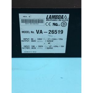 LAMBDA VA-26519 แหล่งจ่ายไฟแบบเชิงเส้นและแบบสวิตชิ่ง - อุปกรณ์และชิ้นส่วนเซมิคอนดักเตอร์ระดับโลกที่เชื่อถือได้ - Product Image 6
