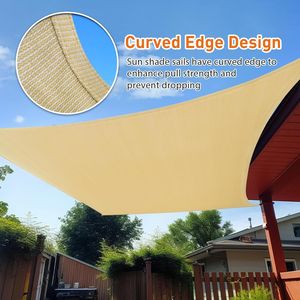 Telo Ombreggiante Beige in HDPE 8FT X 12FT, Schermo Privacy Durevole in Rete per Giardini, Patio Esterno, Serra, Spiaggia - Rete Triangolare - Product Image 5