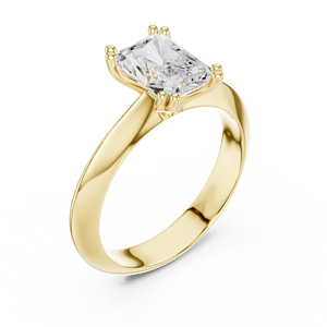 แหวนหมั้นเพชรทรงรัศมี 1.50 กะรัต เพชรเลี้ยงในห้องปฏิบัติการ ทอง 14K พร้อมใบรับรอง IGI ระดับ VS1 สี E สำหรับวันครบรอบแต่งงาน - Product Image 3