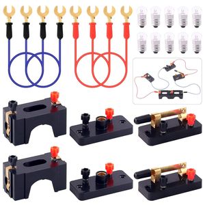 Kit Educativo per Esperimenti di Circuiti Elettrici da 20 Pezzi, Include Lampadine con Base a Vite, Portalampade in Miniatura, Connettori per Cavi D - Product Image 1