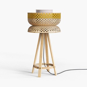 Fournisseur de lampes sur pied en bambou tressé à la main, prix compétitif, haute qualité, style moderne. - Product Image 3
