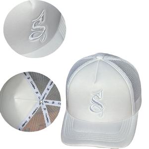 Sombrero de camionero vintage hecho en Vietnam Unisex logotipo bordado personalizado malla transpirable perfecto para ropa de playa - Product Image 4