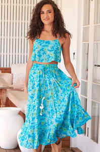 Conjunto de Dos Piezas Estampado de Alta Costura, Top y Camiseta sin Mangas, Ropa de Fiesta y Club de Verano para Mujer - Product Image 2