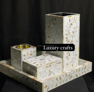 Bandeja de resina de madera de acacia Mubkhar Box Set Bakhoor Bandeja Quemador de incienso Mubkhar a bajo precio por LUXURY CRAFTS - Product Image 3