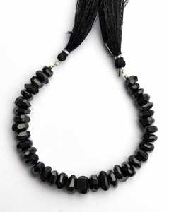 ลูกปัดสปิเนลสีดำธรรมชาติทรงเหลี่ยมแบบเม็ด ลูกปัดพลอยหลวมสำหรับทำเครื่องประดับแฮนด์เมด ขายส่ง - Product Image 6