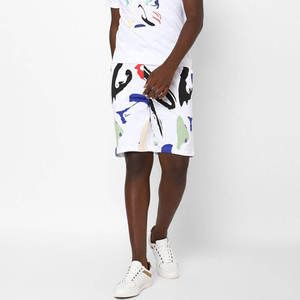 Shorts de Playa Blancos para Hombre, Casuales, de Verano, para Surf y Natación, Cintura Elástica, 100% Poliéster, Secado Rápido, Ecológicos - Product Image 4