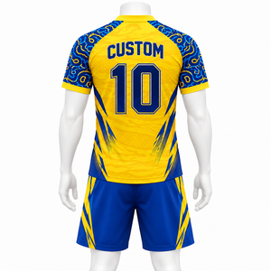 Maillot de football personnalisé pour adultes, ensembles de maillots de football, ensemble complet, uniformes de football, maillot de football pour hommes, vêtements de football, 100% polyester - Product Image 3