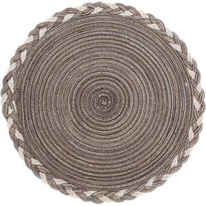 Set di 6 tovagliette rotonde da 15 pollici in tessuto intrecciato con glitter, multicolore, color caffè chiaro, per matrimoni, feste e occasioni speciali - Product Image 2