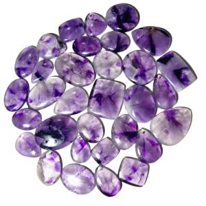Oferta Especial: Última Piedra de Amatista Estrella Suelta en Cabujón, Gema Natural de Alta Calidad para Joyería, Formas Mixtas 20-45mm 8-12g con Descuento - Product Image 3