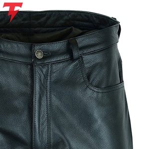 Pantalon en cuir pour homme, décontracté, de haute qualité, taille mi-haute, respirant, léger, pour l'hiver, service OEM, 100% cuir - Product Image 6