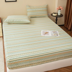 Custom Polyester/Cotton Flat <b>Sheet</b> <b>King</b> & Queen <b>Size</b> Soft Breathable 300tc Deep Pocket All-Season Plain OEM Wholesale Set - Product Image 4