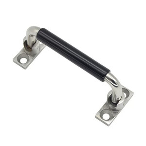 Manija Plegable de Acero Inoxidable con Funda de Goma, Manija Industrial Resistente para Puertas y Ventanas - Product Image 1