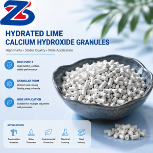 Granulés d'hydroxyde de calcium hydraté (Ca(OH)2) pour la purification des gaz et la filtration industrielle - Product Image 1