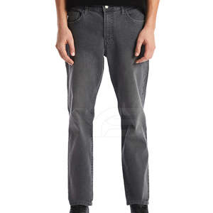 Jeans de Mezclilla Casuales para Hombre, Personalizados, de Alta Calidad, Transpirables, Resistentes al Viento, de Cintura Media, Estilo Recto, Diseño Sólido, para Invierno - Product Image 6