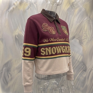 Snowgrace Full Sleeve Striped Baseball Jersey Embroidered Logo Turn-down Collar Regular Fit Men's Apparel - Product Image 2