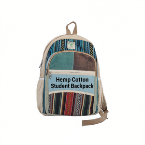 Hemp Cotton Student <b>Backpack</b> - Product Image 2