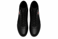 Bottes de boxe DUMELA INTERNATIONAL personnalisées en gros, modèle DI-BR 20, cuir noir, respirantes, écologiques, confortables, toutes saisons