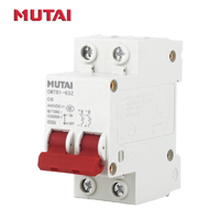 MUTAI fabrika 250V için 1000V Disjoncteur minyatür devre DC kesici MCB C6 6A 6 16 32 40 50 63 AMP 1P 2P güneş MCB