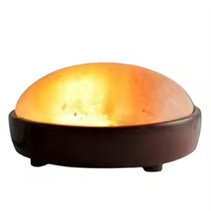 Dispositif de thérapie thermique à la coupole de sel de l'Himalaya pour massage des pieds, outil de relaxation spa à chaleur minérale naturelle - Product Image 4
