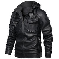 Nouvelle Veste Bomber Décontractée pour Homme en Cuir PU de Haute Qualité 2026 – Style Streetwear Hiver avec Logo Frontal Respirant – Vente en Gros