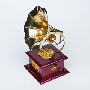 Gramófono Vintage Decorativo, Reproductor de Música Clásico, Artículo Decorativo para el Hogar, Miniatura Musical de Escritorio - Product Image 2