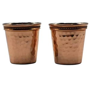 Verre à Moscow Mule miniature en cuivre massif martelé de qualité supérieure, verre à shot en cuivre pour bars et hôtels, verre à Moscow Mule - Product Image 1