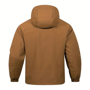 Men's Waterproof Anorak Windbreaker Half-Zip <b>Pullover</b> Hooded <b>Jacket</b> Outdoor Hiking <b>Rain</b> Coat OEM Wholesale - Product Image 2