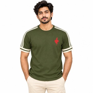 Camiseta de Hombre Estilo Vintage, Manga Corta, Informal, de Algodón, Corte Holgado, Transpirable, Ropa de Calle para Verano, Uso Diario - Product Image 1