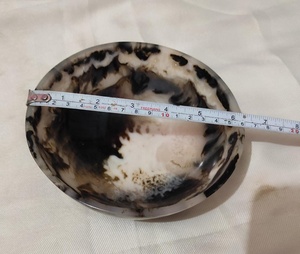 Haute qualité personnalisé fabriqué à la main haute-poli résine bol corne ustensiles de cuisine servant soupe bol sculpté Technique - Product Image 3