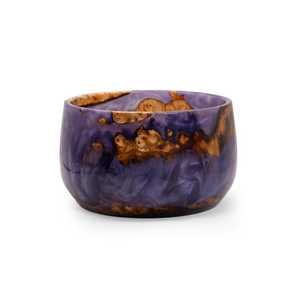 Bols en bois en résine époxy violette écologiques et attrayants pour les fêtes, la maison, les hôtels et les restaurants - Bol de service classique - Product Image 2