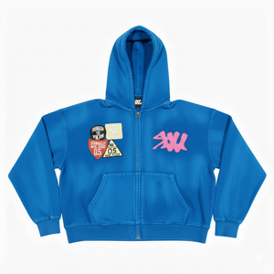 Sudadera con capucha extragrande de moda, muy vendida y demandada, con cremallera y logotipo bordado, 100% algodón, fabricada en fábrica, precio económico para invierno. - Product Image 6