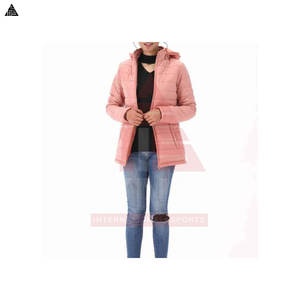Manteau d'hiver matelassé épais respirant et chaud pour femme, avec capuche, imperméable, coupe ajustée, fermeture éclair longue – Fournisseur d'usine, haute qualité - Product Image 4