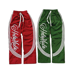 Pantalones de mezclilla holgados de corte recto con logo personalizado, estilo casual, 100% algodón, de peso pesado, para gimnasio - Product Image 4