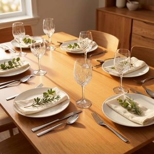 Stainless Steel Silverware Mirror Finish Cutlery for Dining <b>Table</b> Durable Spoons Forks Knives for Home <b>Kitchen</b> Restaurant Use - Product Image 6