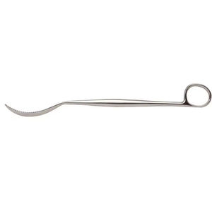Écarteur de hanche à levier osseux en acier inoxydable, courbé, 300 mm (11,34 po), pointe émoussée, largeur de la mâchoire 6,2 mm, largeur de l'arcade 28 mm, Hohmann, manuel, haute qualité - Product Image 1