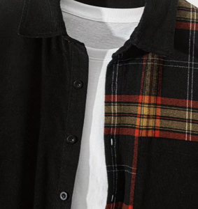 Chemise en flanelle à carreaux rouge et noir, manches longues, coton et polyester, OEM, vêtements unisexes pour adultes, Hardihood International HI-MFS-01 - Product Image 3