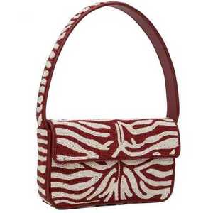 Bolso de Mano Artesanal de Lujo con Cuentas de Cristal Indias, Asa Tipo Baguette Colorida, Duradero, Accesorio de Moda Diaria, Bolso Tote - Product Image 1