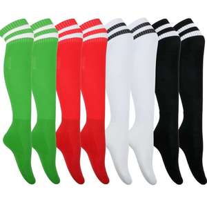 Chaussettes de sport respirantes en polyester/nylon tricoté à blocs de couleur avec logo personnalisé et manchette de compression fine pour adultes – Idéales pour l'été - Product Image 1