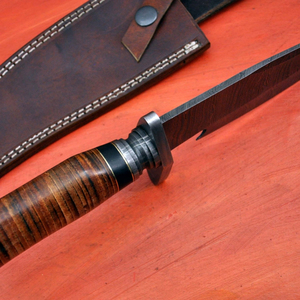 Couteau de chasse personnalisé en acier inoxydable à lame fixe pour le camping en plein air, la survie, la randonnée, la pêche, couteau utilitaire en gros - Product Image 6